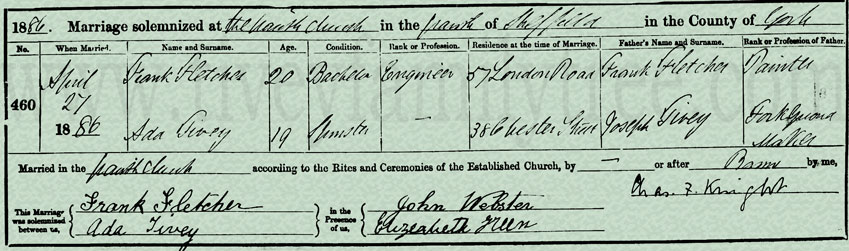 Ada-Tivey-and-Frank-Fletcher-Marriage-Certificate