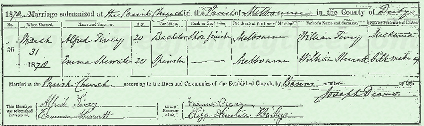 Alfred-Tivey-Emma-Sherratt-Marriage-Certificate