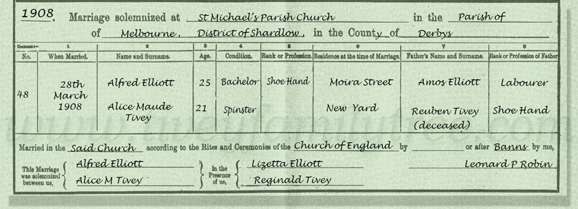 Alice-Maud-Tivey-and-Alfred-Elliott-Marriage-Certificate