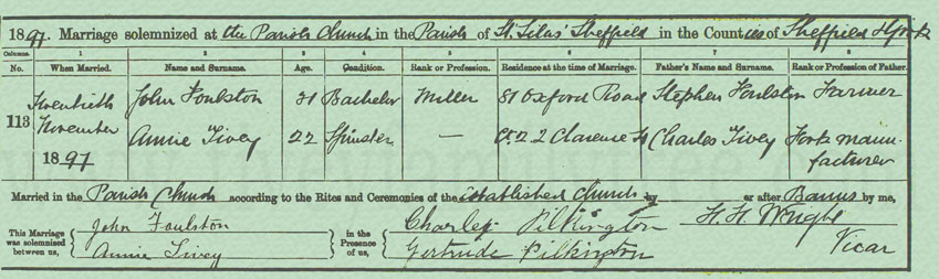Annie-Tivey-and-John-Foulston-Marriage-Certificate
