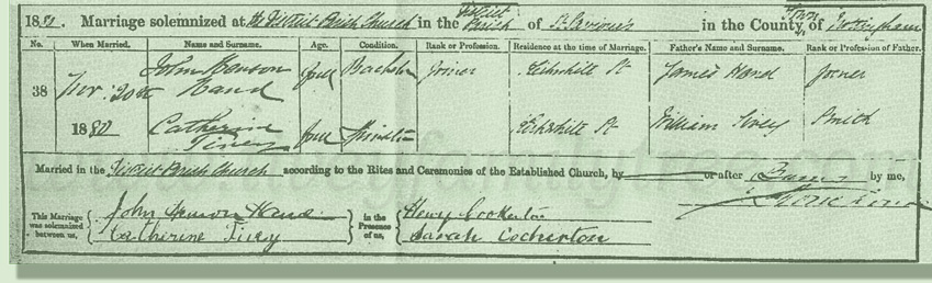 Catherine-Tivey-and-John-Hand-Marriage-Certificate