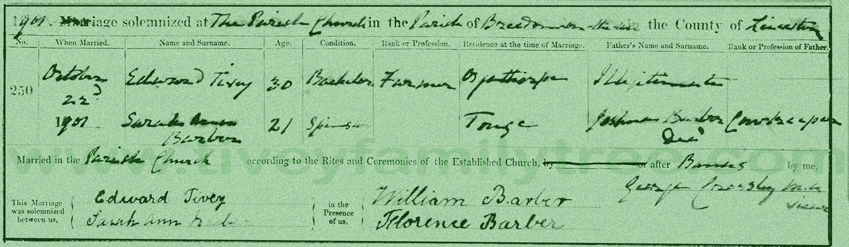Edward-Tivey-and-Sarah-Ann-Barber-Marriage-Certificate