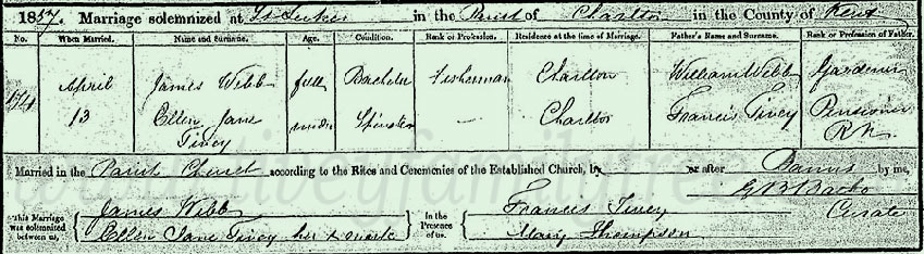 Ellen-Jane-Tivey-and-James-Webb-Marriage-Certificate