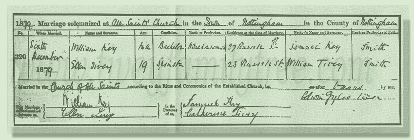 Ellen-Tivey-and-William-Key-Marriage-Certificate