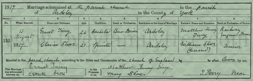 Ernest-Tivey-and-Clarice-Shore-Marriage-Certificate