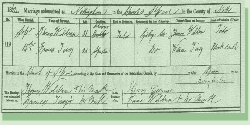Frances-Tivey-and-Thomas-Waldram-Marriage-Certificate