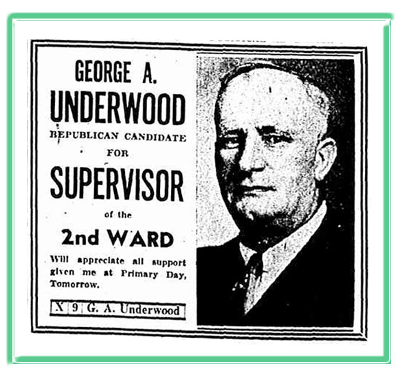 George Armson Underwood Republican Campaign 1935