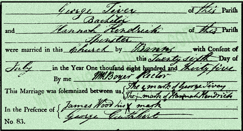 George-Tivey-and-Hannah-Kendrick-Marriage-Certificate