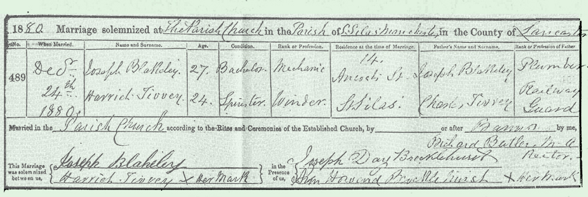 Harriet-Tivey-and-Joseph-Blakeley-Marriage-Cert