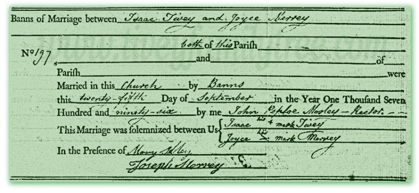 Isaac-Tivey-and-Joyce-Merrey-Marriage-Register