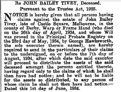 John-Bailey-Tivey-News-Article-Probate-1934-London-Gazette