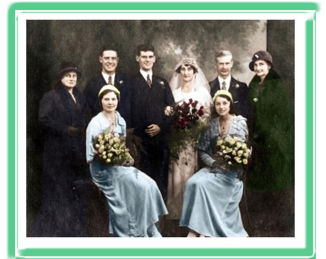 Lily Wibberley and John H Keeling  Marriage featuring Ivy Meredith as Bridesmaids