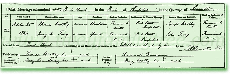 Mary-Ann-Tivey-and-Thomas-Wortley-Marriage-Certificate