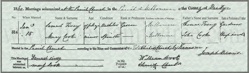 Samuel-Tivey-Mary-Cook-Marriage-Certificate