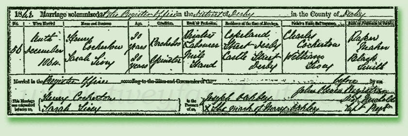 Sarah-Tivey-And-Henry-Cockerton-Marriage-Certificate