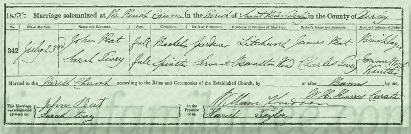 Sarah-Tivey-and-John-Peat-Marriage-Certificate.htm